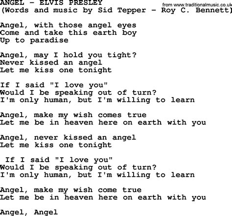 angel lyrics